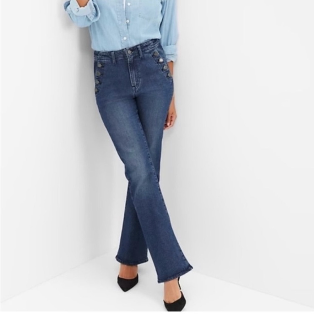 GAP '70s Flare Jeans - Classic Blue size 28/6r